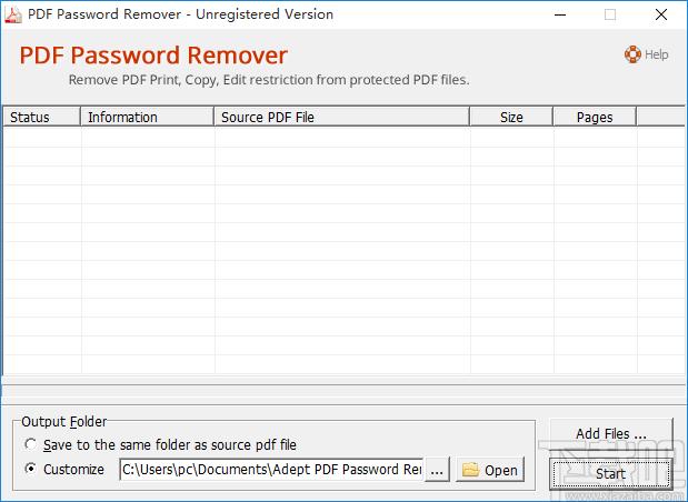 Adept PDF Password Remover下载,PDF解密