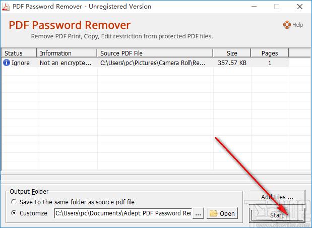 Adept PDF Password Remover下载,PDF解密